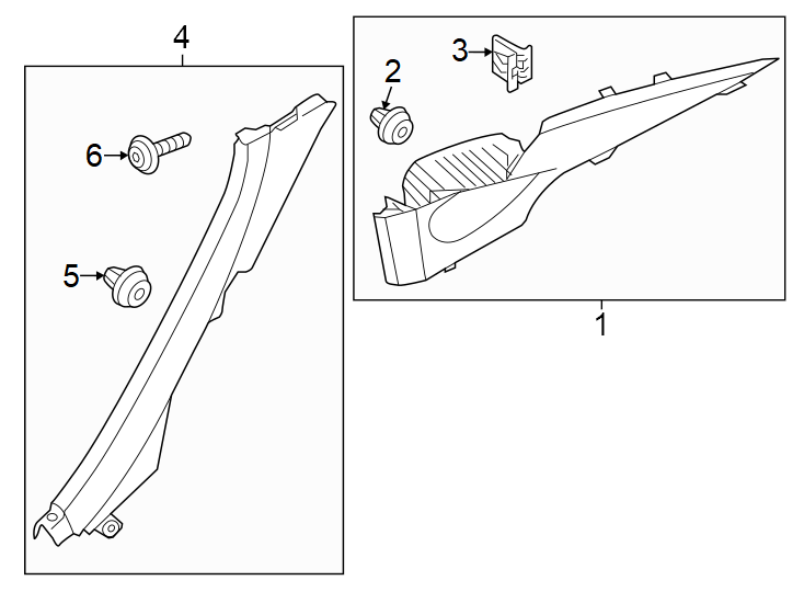 Diagram Quarter panel. Interior trim. for your Genesis