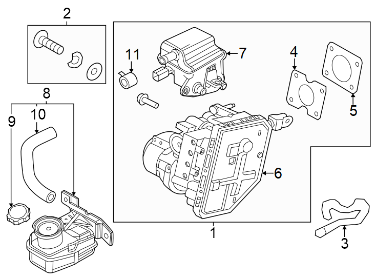 Diagram Cowl. Components on dash panel. for your 2022 Genesis G70   