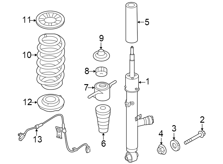 Diagram Rear suspension. Shocks & components. for your 2021 Genesis G80   