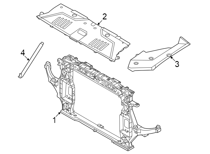 Diagram Radiator support. for your Genesis