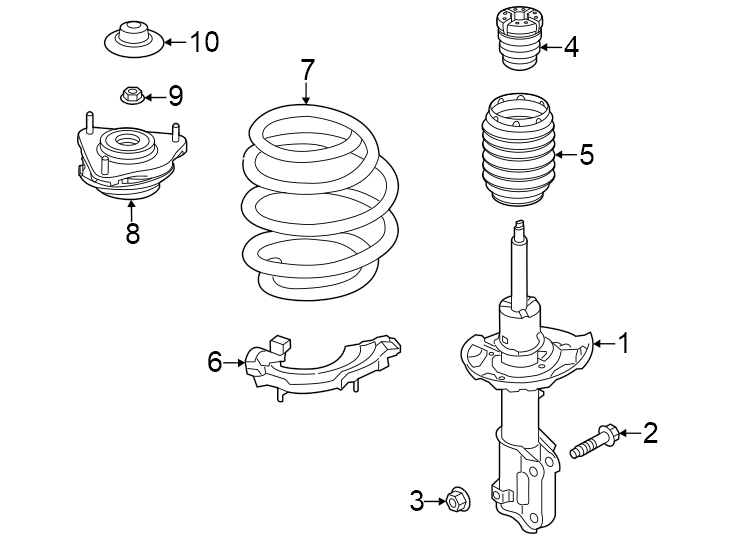 6Front suspension. Struts & components.https://images.simplepart.com/images/parts/motor/fullsize/1016205.png