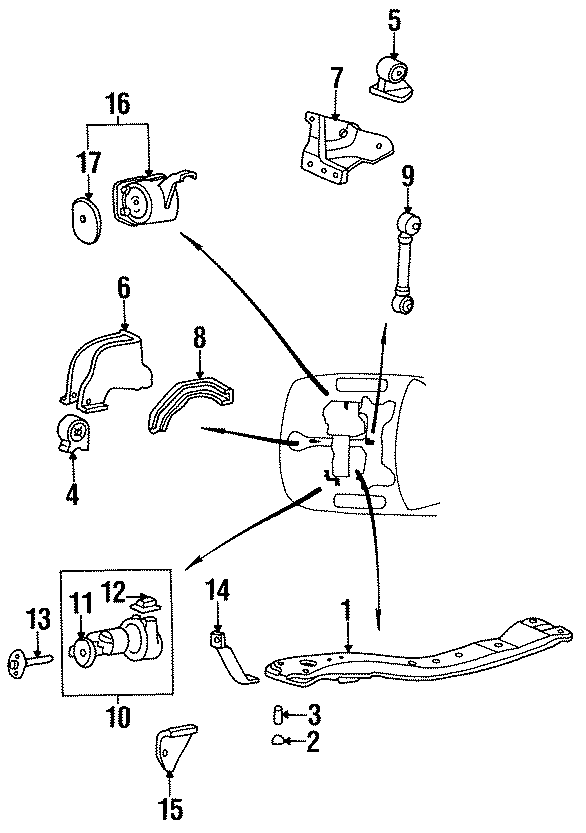 5ENGINE / TRANSAXLE. ENGINE & TRANS MOUNTING.https://images.simplepart.com/images/parts/motor/fullsize/1020240.png