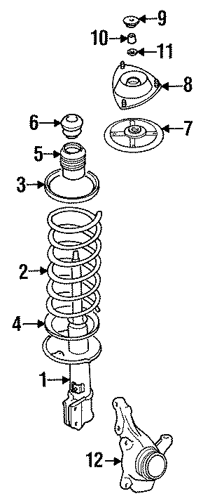 FRONT SUSPENSION. SUSPENSION COMPONENTS.