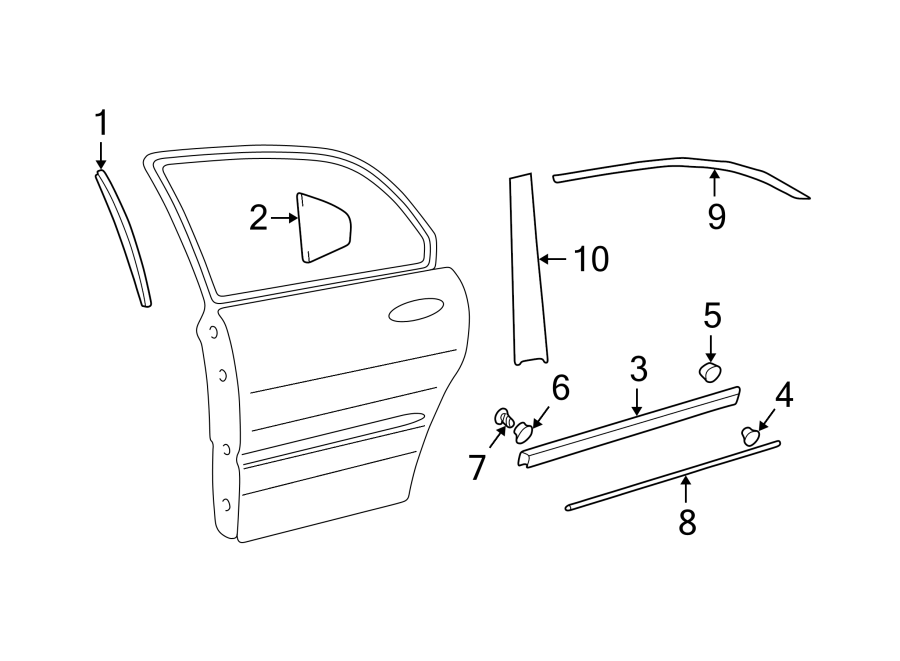 7REAR DOOR. EXTERIOR TRIM.https://images.simplepart.com/images/parts/motor/fullsize/1022536.png