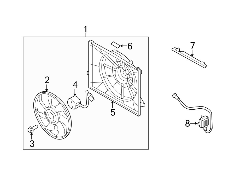 3Cooling fan.https://images.simplepart.com/images/parts/motor/fullsize/1023070.png