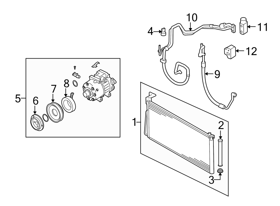 6AIR CONDITIONER & HEATER. COMPRESSOR & LINES. CONDENSER.https://images.simplepart.com/images/parts/motor/fullsize/1023085.png