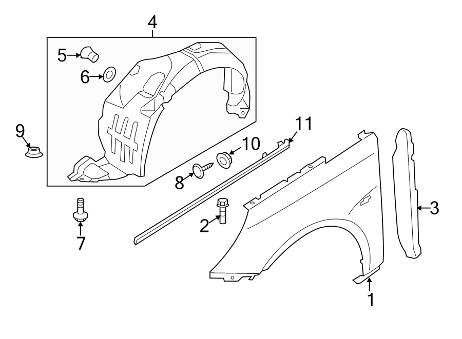 9Exterior trim. Fender & components.https://images.simplepart.com/images/parts/motor/fullsize/1024080.png