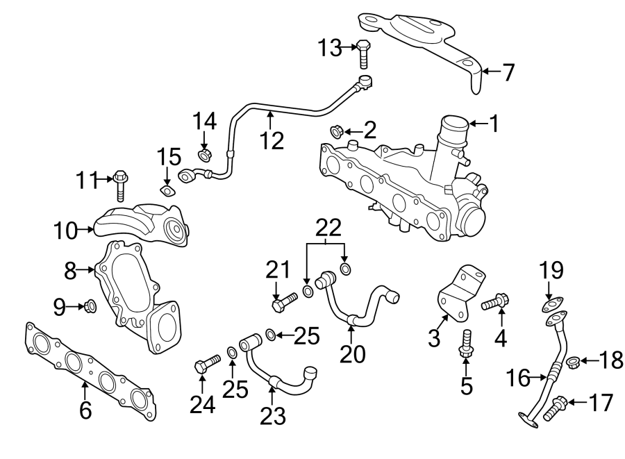 ENGINE / TRANSAXLE. TURBOCHARGER & COMPONENTS.