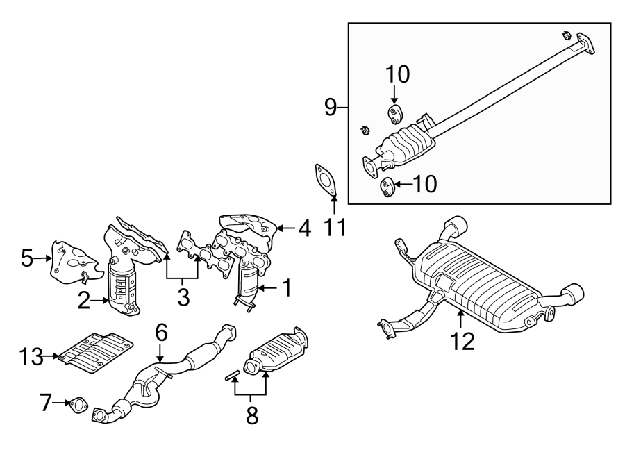 1EXHAUST SYSTEM. EXHAUST COMPONENTS. MANIFOLD.https://images.simplepart.com/images/parts/motor/fullsize/1025280.png