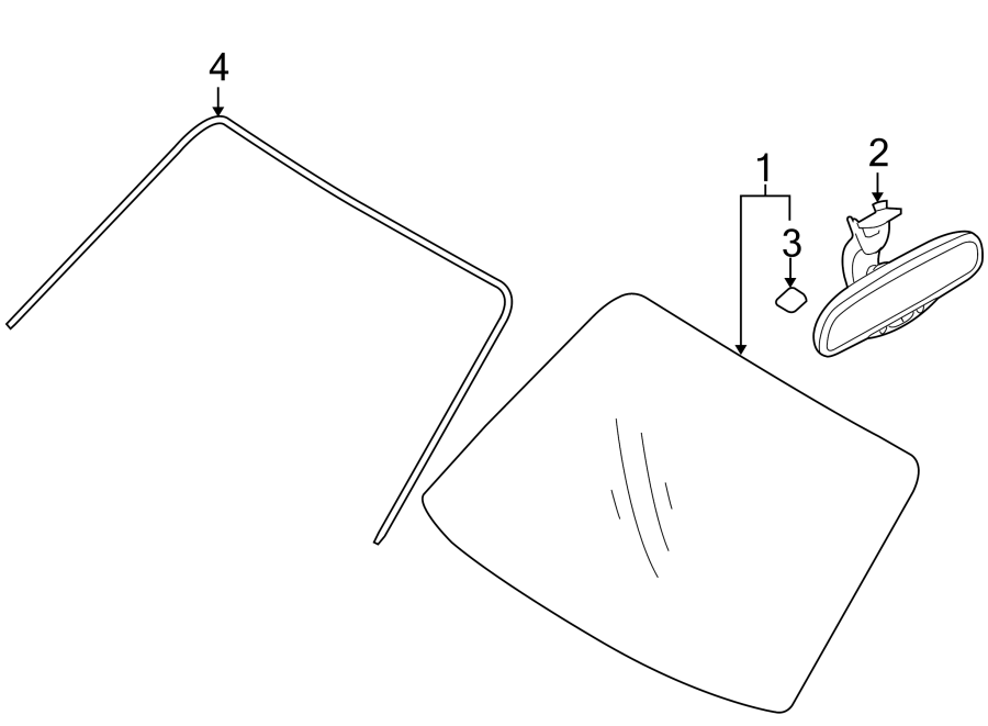 1WINDSHIELD. GLASS. REVEAL MOLDINGS.https://images.simplepart.com/images/parts/motor/fullsize/1025390.png