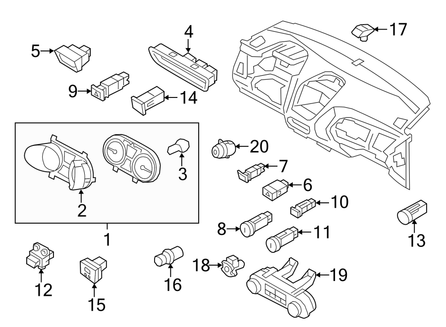 19INSTRUMENT PANEL. CLUSTER & SWITCHES.https://images.simplepart.com/images/parts/motor/fullsize/1026281.png