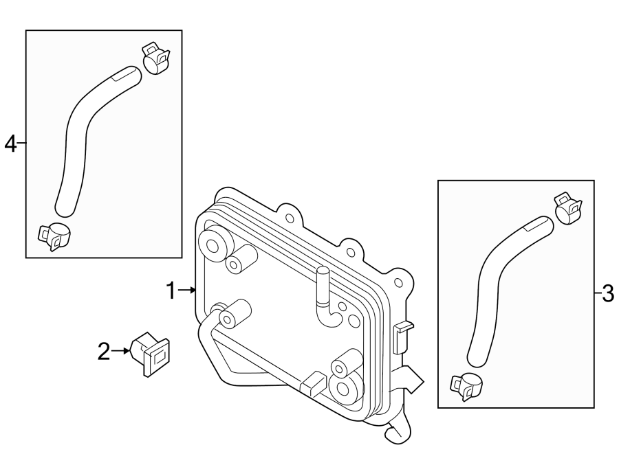 Diagram TRANS OIL COOLER LINES. for your 2018 Hyundai Tucson   