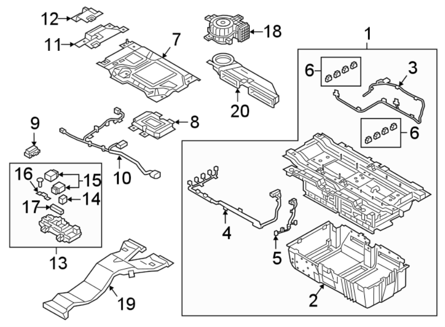 Diagram BATTERY. for your 2016 Hyundai Sonata  Ultimate 2.0T Sedan 