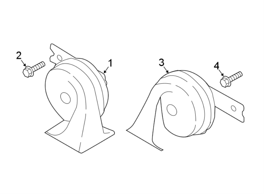 Diagram HORN. for your 2022 Hyundai Tucson   