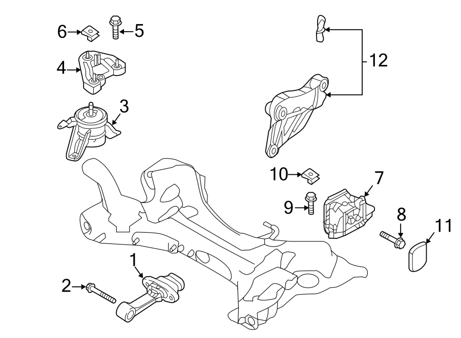 1ENGINE / TRANSAXLE. ENGINE & TRANS MOUNTING.https://images.simplepart.com/images/parts/motor/fullsize/1027290.png