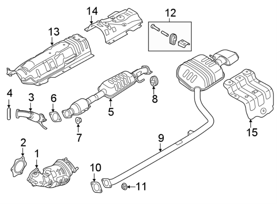 12EXHAUST SYSTEM. EXHAUST COMPONENTS.https://images.simplepart.com/images/parts/motor/fullsize/1027326.png