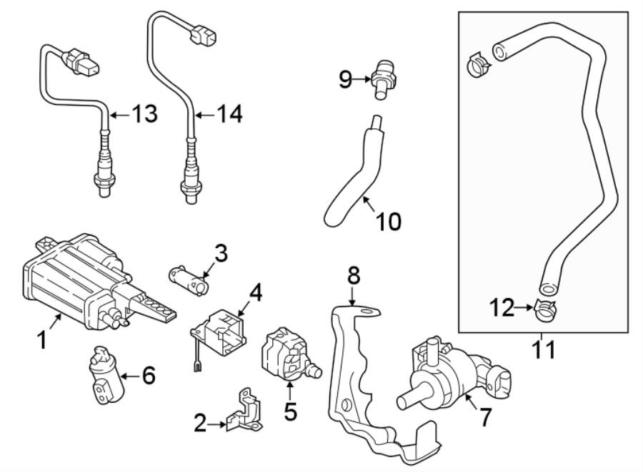 9Emission system. Emission components.https://images.simplepart.com/images/parts/motor/fullsize/1027368.png