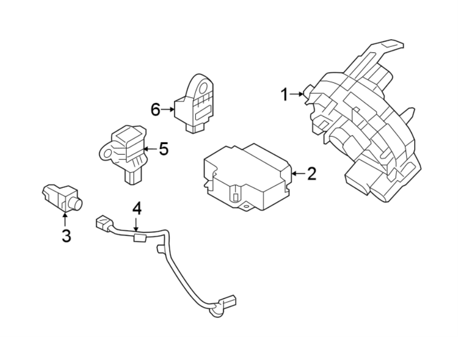 Diagram RESTRAINT SYSTEMS. AIR BAG COMPONENTS. for your 2010 Hyundai Accent   