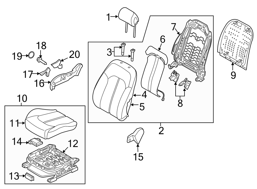 13Seats & tracks. Passenger seat components.https://images.simplepart.com/images/parts/motor/fullsize/1027535.png