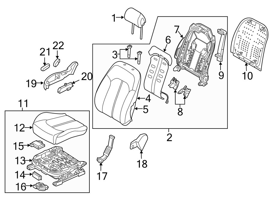 9SEATS & TRACKS. PASSENGER SEAT COMPONENTS.https://images.simplepart.com/images/parts/motor/fullsize/1027540.png