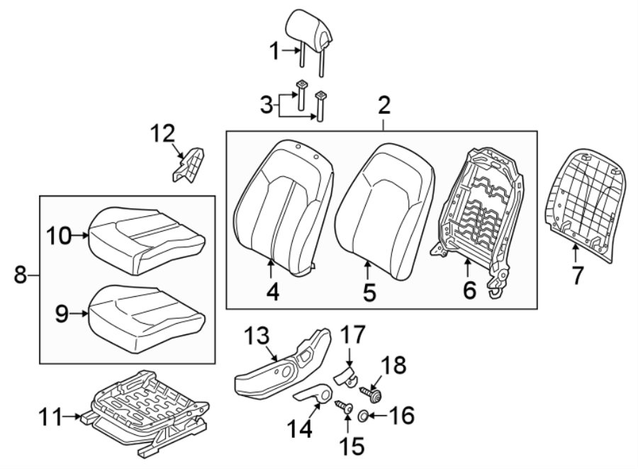 2Seats & tracks. Driver seat components.https://images.simplepart.com/images/parts/motor/fullsize/1027547.png