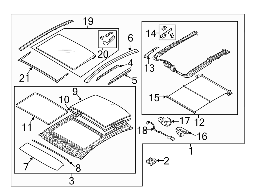 Diagram W/PANORAMA. for your 2021 Hyundai Elantra   