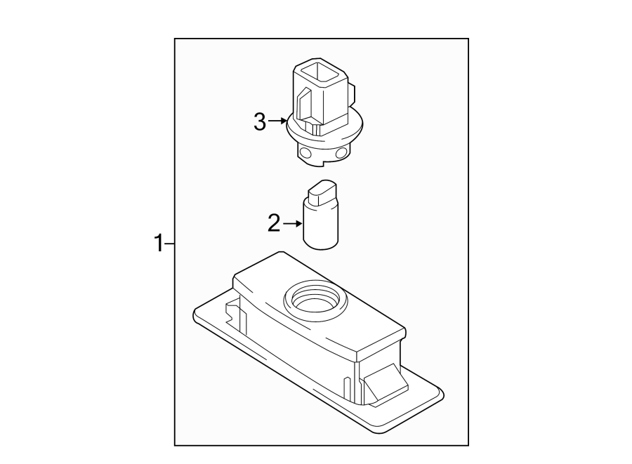Diagram REAR LAMPS. LICENSE LAMPS. for your 2022 Hyundai Accent   