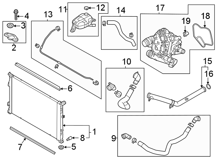 9Radiator & components.https://images.simplepart.com/images/parts/motor/fullsize/1028080.png