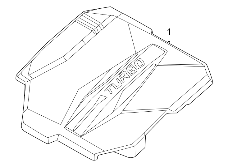 Diagram Engine / transaxle. Engine appearance cover. for your 2016 Hyundai Elantra   