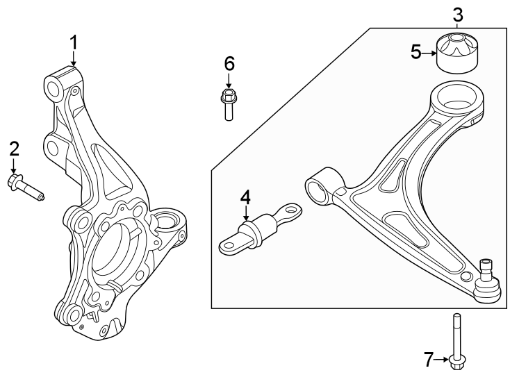 Front suspension. Suspension components.