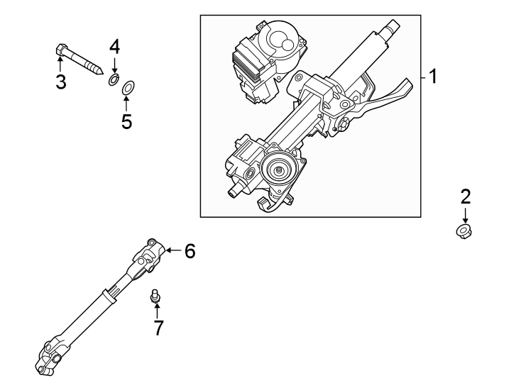 Diagram Steering column assembly. for your 2010 Hyundai Santa Fe   