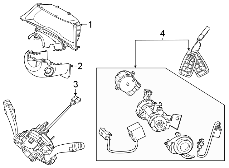 3Steering column. Shroud. Switches & levers.https://images.simplepart.com/images/parts/motor/fullsize/1028345.png