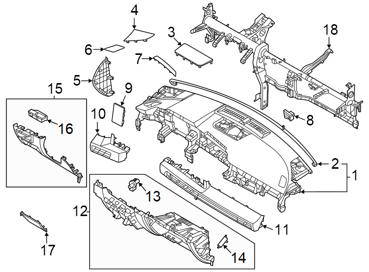 Diagram Instrument panel. for your Hyundai Sonata  