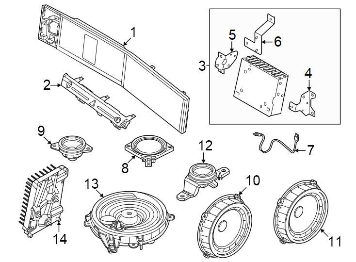 Diagram Instrument panel. Sound system. for your Hyundai
