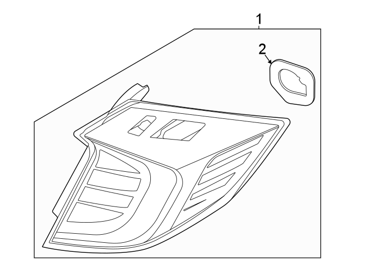 Diagram Rear lamps. Tail lamps. for your Hyundai Sonata  