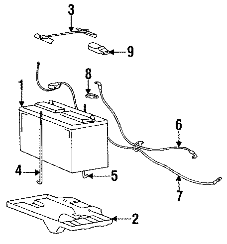 Diagram BATTERY. for your 2017 Hyundai Tucson   