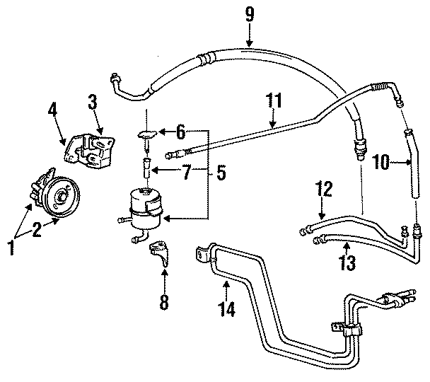 STEERING GEAR & LINKAGE. PUMP & HOSES.