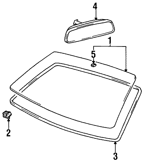 Diagram WINDSHIELD. GLASS. for your Hyundai