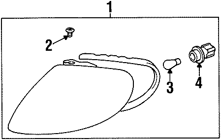 Diagram FRONT LAMPS. SIGNAL LAMPS. for your 2005 Hyundai XG350   