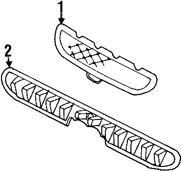 Diagram GRILLE & COMPONENTS. for your 2022 Hyundai Ioniq   