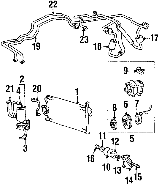 17AIR CONDITIONER & HEATER. COMPRESSOR & LINES. CONDENSER.https://images.simplepart.com/images/parts/motor/fullsize/1032055.png