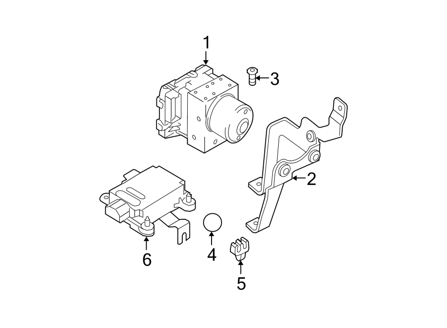 Diagram Abs components. for your Hyundai Elantra  