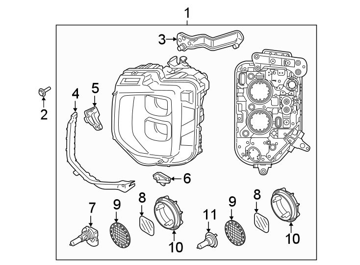 8FRONT LAMPS. HEADLAMP COMPONENTS.https://images.simplepart.com/images/parts/motor/fullsize/1035020.png