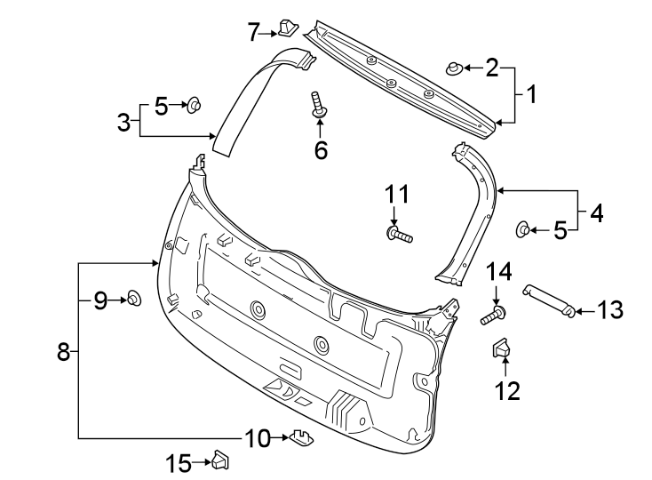 Diagram INTERIOR TRIM. for your 2005 Hyundai XG350   