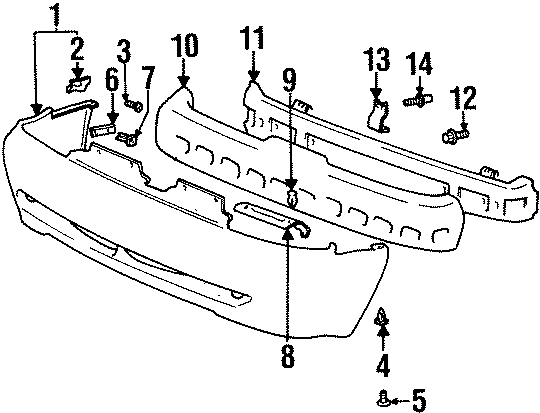 5FRONT BUMPER. BUMPER & COMPONENTS.https://images.simplepart.com/images/parts/motor/fullsize/1040015.png