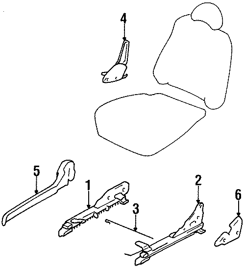 Diagram SEATS & TRACKS. TRACKS & COMPONENTS. for your Hyundai