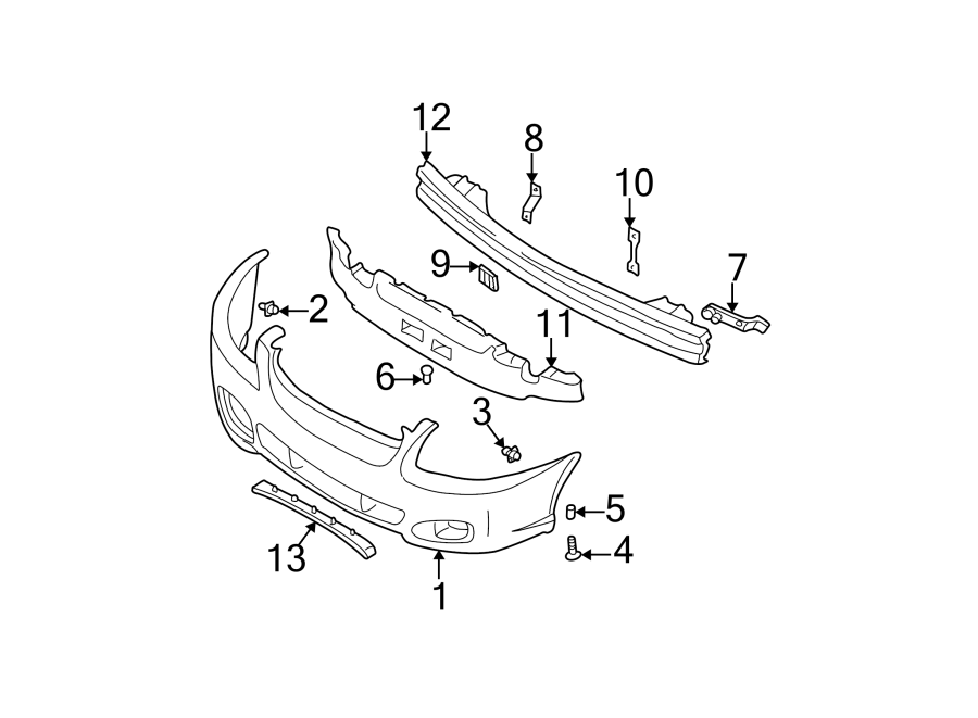 4FRONT BUMPER. BUMPER & COMPONENTS.https://images.simplepart.com/images/parts/motor/fullsize/1041010.png