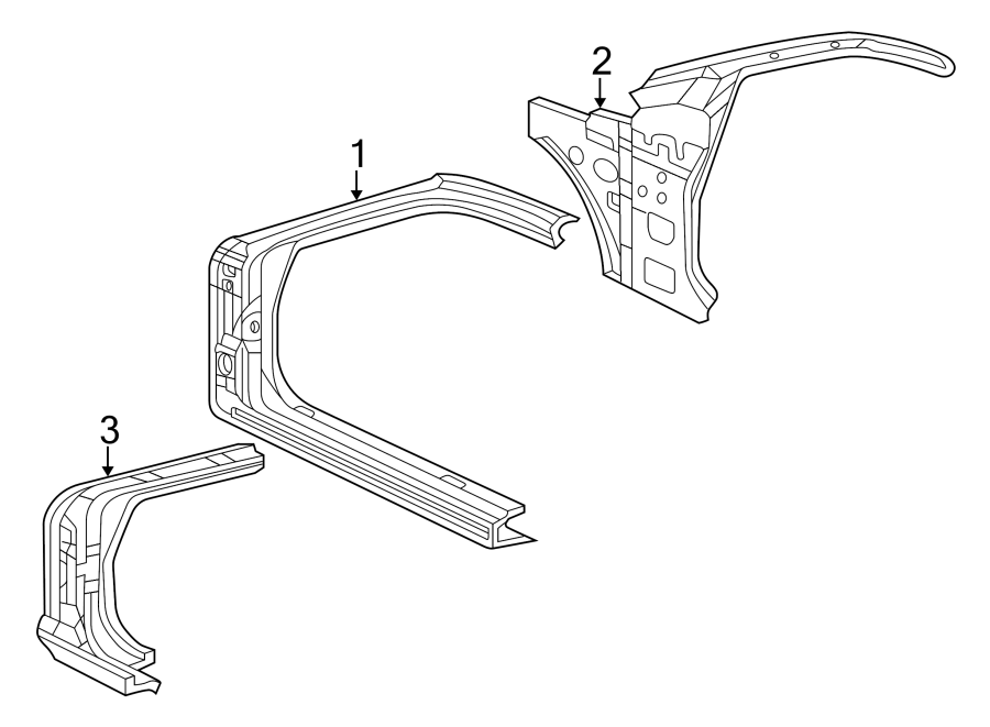 Diagram PILLARS. ROCKER & FLOOR. HINGE PILLAR. for your 2006 Hyundai Elantra   