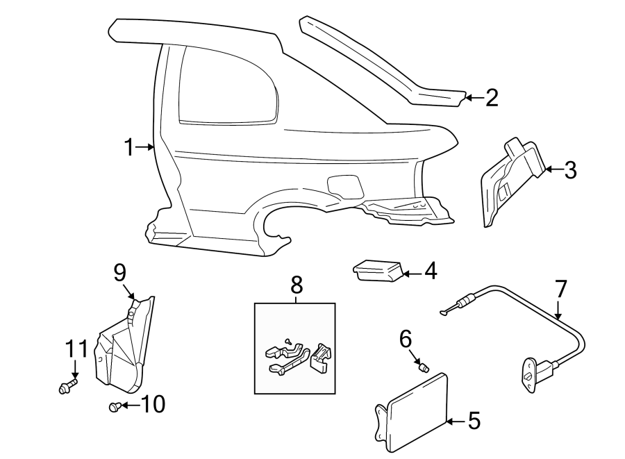 11QUARTER PANEL & COMPONENTS.https://images.simplepart.com/images/parts/motor/fullsize/1041665.png