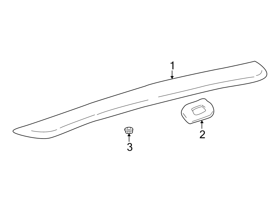 Diagram LIFT GATE. REAR SPOILER. for your Hyundai